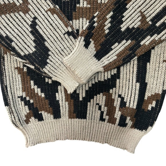 The Wooly Pully Sweater 100% Wool Shoulder and Elbow Reinforced Camouflage Patch - Picture 6 of 13